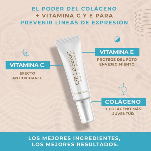 Imagen 2 de 5 de Crema Contorno De Ojos Y Labios 30ml Vitamina C, Vitamina E Tipo De Piel Todo Tipo De Piel