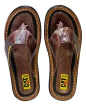 Comprar Chinelas Ojotas Cat Caterpillar Cuero