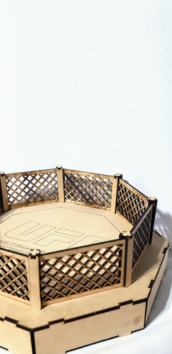 Imagen 5 de 9 de Ring Ufc - Mdf / Fibrofacil