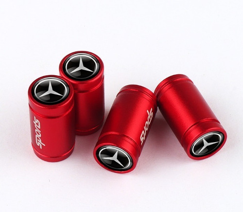 Tapon Valvula Cubre Pivote Neumatico Mercedes Amg (4 Piezas)