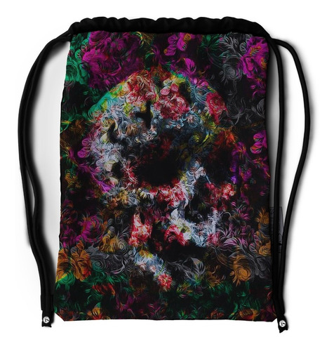 Tula Deportiva Impermeable  Calavera Campo De Flores