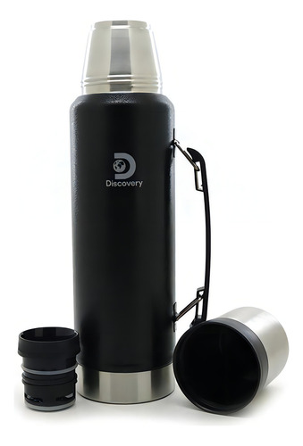 Termo Acero 1,3 Lts Inox Negro Discovery