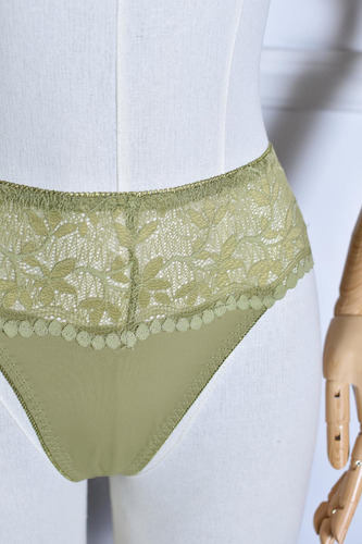 Pantie Con Encaje En La Cintura /tallas Extras, 842 (blanco)