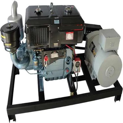 Gerador 10 Kva Trifásico 220v Com Motor Branco 16hp Diesel
