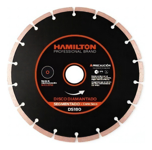 Hamilton DS180 DISCO SEGMENTADO 180 MM  X 10 UND 