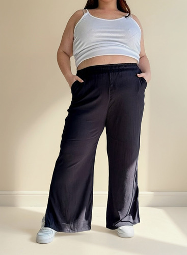Pantalon Palazzo De Lino Talles Grandes 6 Al 14 Xxl