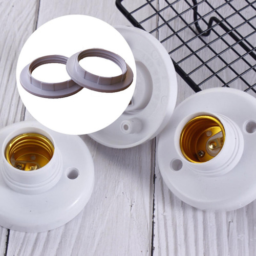 2pcs Lâmpada Tonalidade Anéis De Lâmpada De Branco
