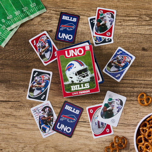 Uno Fandom Bills Nfl Juego Cartas Mattel Game Creations