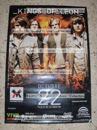 Kings Of Leon Poster Palacio 2009 Original De Coleccion