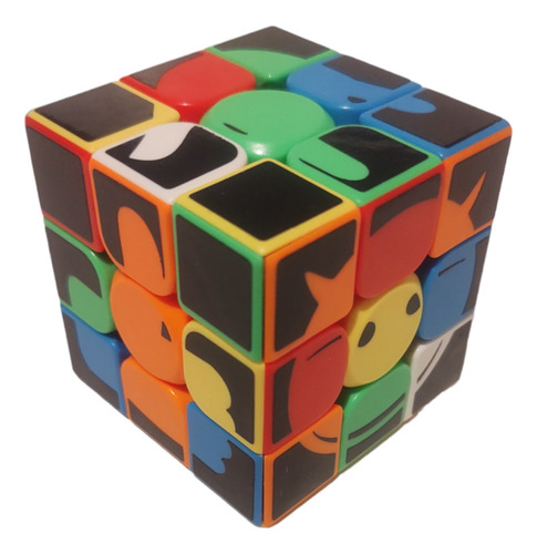 Cubo Mágico Moyu Meilong 3x3 Emoticons Colored