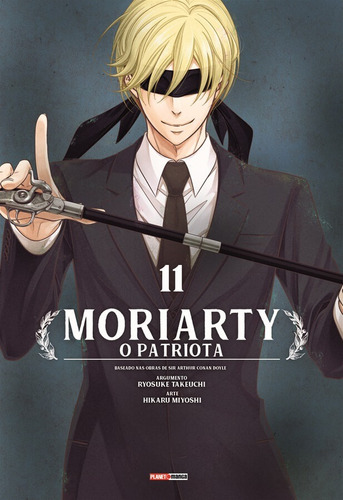 Moriarty: O Patriota Vol. 11, de Takeuchi, Ryosuke. Editora Panini Brasil LTDA, capa mole em português, 2021