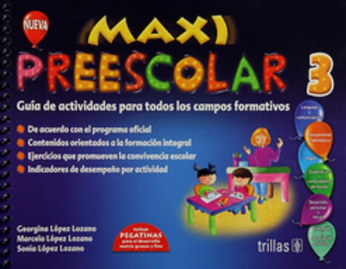 Maxi Preescolar 3, De Lopez Lozano, Georgina. Editorial Trillas, Tapa Blanda En Español, 2015