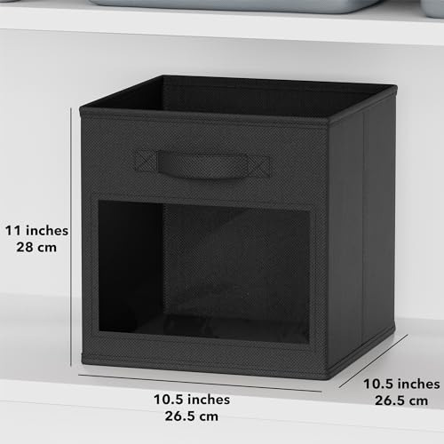 Cubos De Almacenamiento Con Ventanas 11 Pulgadas Juego De 6