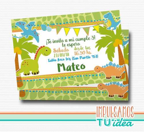 Cumple Dinosaurio Bebe, Invitación Dinosaurio Imprimible