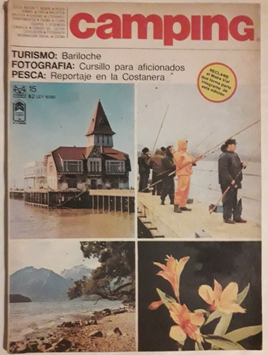 Revista Camping N° 15 Octubre 1970 Caza Pesca Fauna Flora 