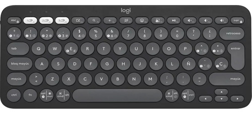 Teclado Inalámbrico Logitech K380s Bluetooth Pebble Negro