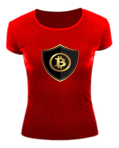 Polera M Bitcoin 49 Rojo