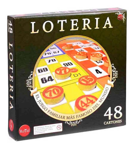 Juego De Mesa Loteria 48 Cartones Royal