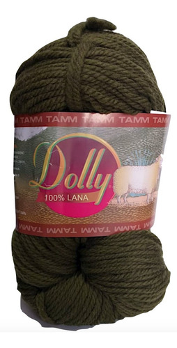 Estambre Dolly Lana 100% Lana Australiana Madeja De 100g Color Verde oscuro