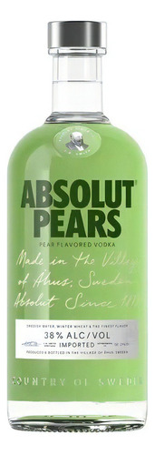 Bebida Vodka Absolut Pears Country Of Sweden 750 Ml