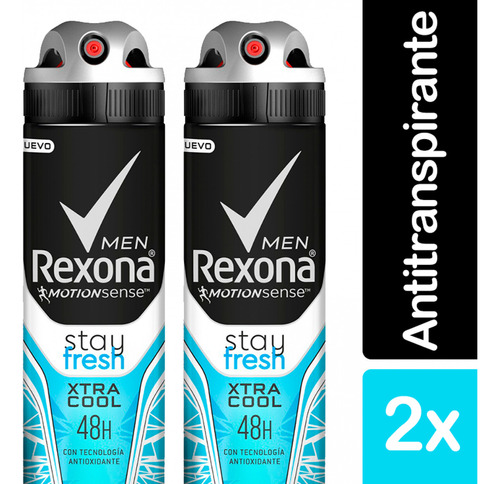 Pack X2 Rexona Spray Masculino 90g