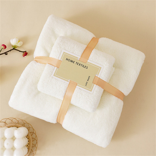 Una Toalla De Baño Y Toalla Facial 2 En 1 De Algodón, Toalla