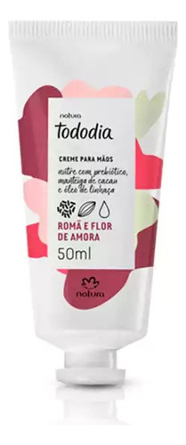  Creme Hidratante Para Mãos Natura Tododia Romã E Flor De Amora 50ml