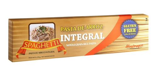 Fideos Spaghetti De Arroz Integral Sin Gluten Blue Dragon Gf