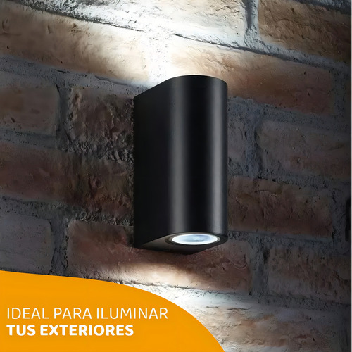 Lâmpada de parede externa curva bidirecional adequada para LED Gu10 Color Alumat