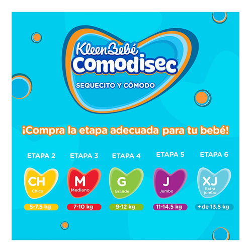 Pañales Kleenbebé Comodisec Etapa 6 Unisex 40 Piezas