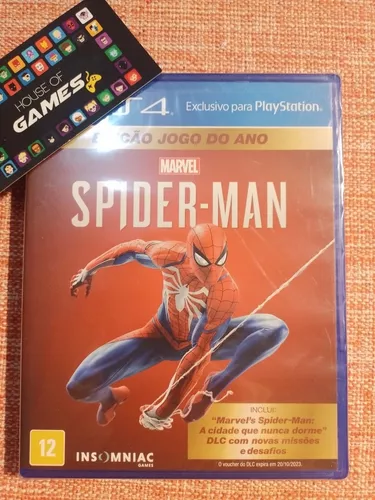 Spider Man edição jogo do ano PS4 LACRADO