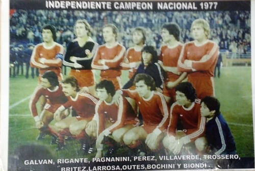 Foto Club Atletico Independiente Campeon Nacional 1977