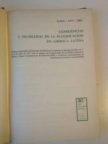 Experiencias Y Problemas De La Planificación En América Lati