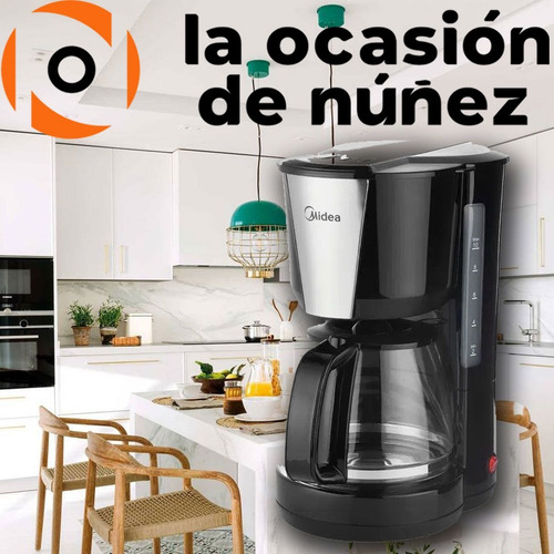 Imagen 4 de 7 de Cafetera Electrica 1,25 L Midea 1000w Anti Hervor