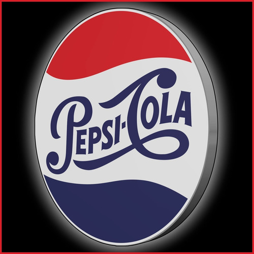 Anuncio Luminoso Logo Retro Refresco Pepsi Cola - 50cm