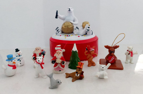 Set Figuras De Coca Cola Navideñas #33 (Usado)