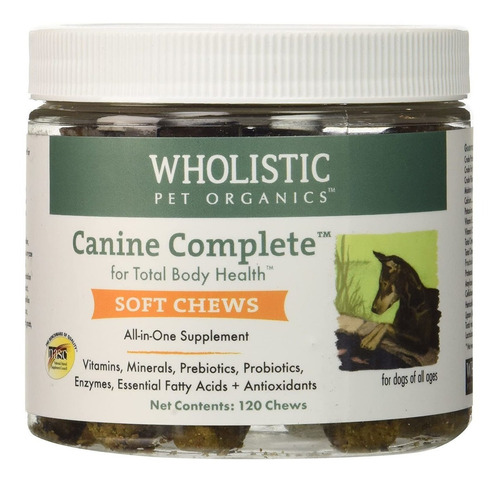 Wholistic Pet Organics Canine Suplemento Masticable Suave Co