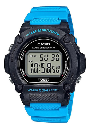 Reloj Casio W219h 2a2v Para Deporte Métricas