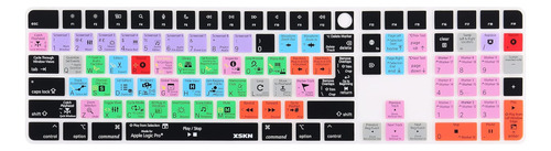 Xskn Logic Pro Hotkey Funda De Teclado De Silicona Para iMac