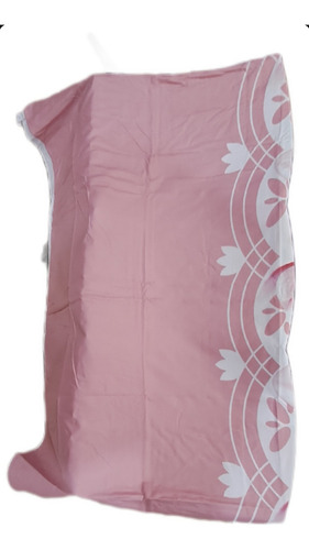 Juego Sábanas Bouquetex Amer 1 1/2 Plaza Twin 1500 Percale Rosa Pálido Floreado