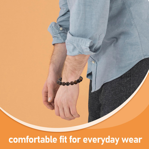 Pulsera De Piedra Hecha A Mano, Pulsera De Yoga Con Cuentas