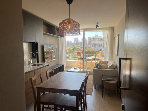 2dorm 2baños + Est + Bod, Moderno, Full Amoblado, Todo Nuevo