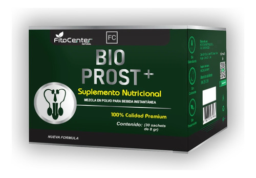 Bioprost Fitocenter Antiinflamatorio De La Próstata 30sachet