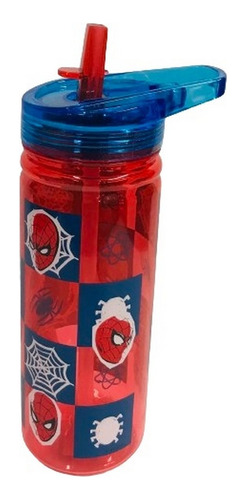 Botella De Agua Spiderman Con Sorbete Ecozen Ar1 1081 Ellobo