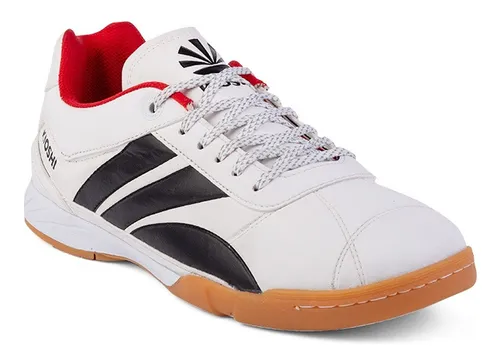 Botines Kioshi Sakka 86 Futsal Blanco Rojo Talles 39 Al 45