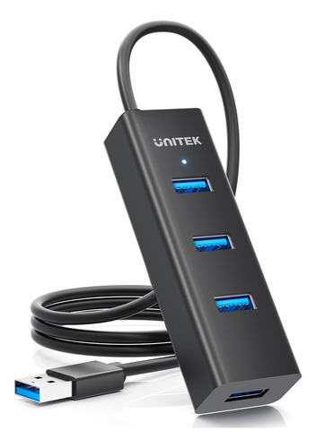 Hub Unitek Usb 3.0 De 4 Puertos, Cable De Extensión Usb De 4