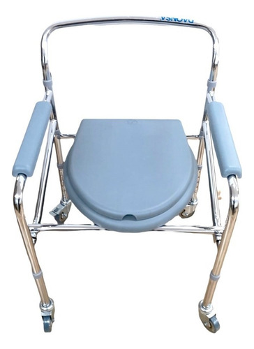 Silla Comodo Aumento Ducha Wc Baño 3 En 1 Plegable C/ruedas