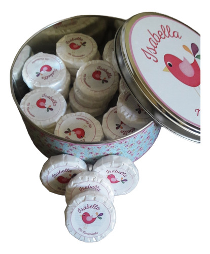 Lata Central Con 32 Jabones Diseñados Y Personalizados