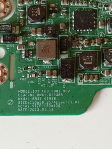 Placa T-com Samsung Un 40f5500ag Funcionando Perfeitamente. (Usado)