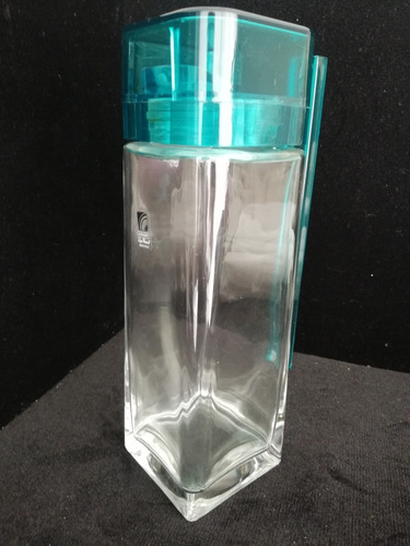 Juego De 12 Vasos Y Jarra En Cristal Italiano Luigi Bormioli Verde (Usado)